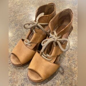 Tan Sorel Joanie II Wedges